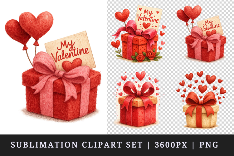 Valentine's Day clipart printable sublimation design png
