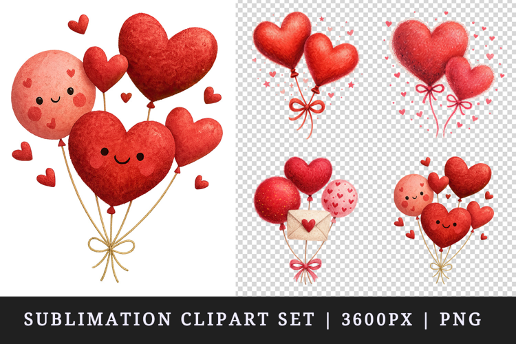 Valentine's Day clipart printable sublimation design png