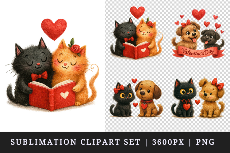 Valentines Day clipart printable sublimation design png
