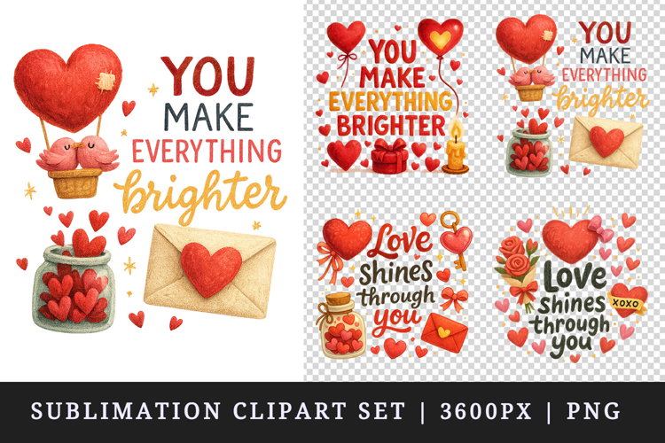 Valentine's Day clipart printable sublimation design png