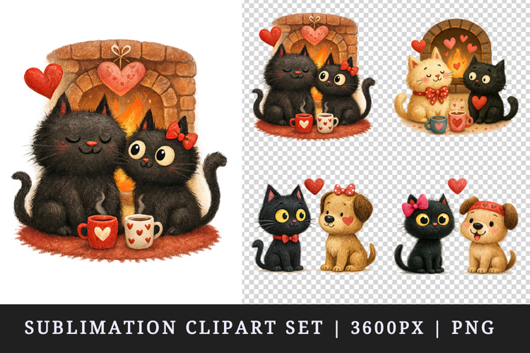 Valentine's Day clipart printable sublimation design png