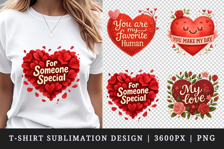 Valentine's Day t-shirt printable sublimation design png