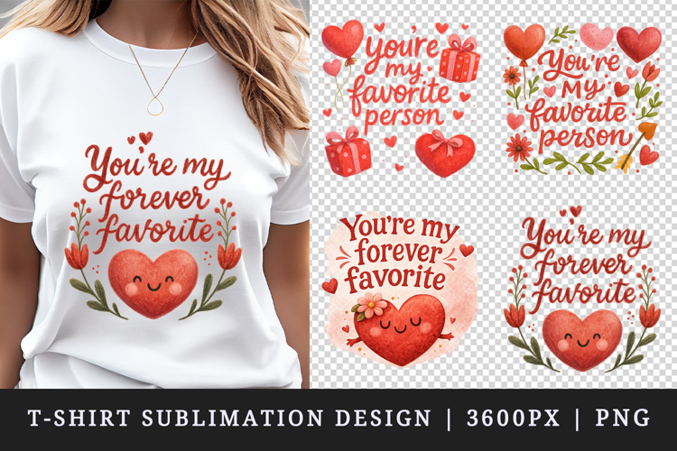 Valentine's Day t-shirt printable sublimation design png