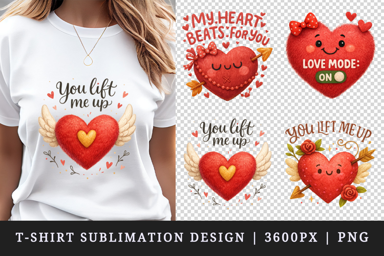 Valentine's Day t-shirt printable sublimation design png