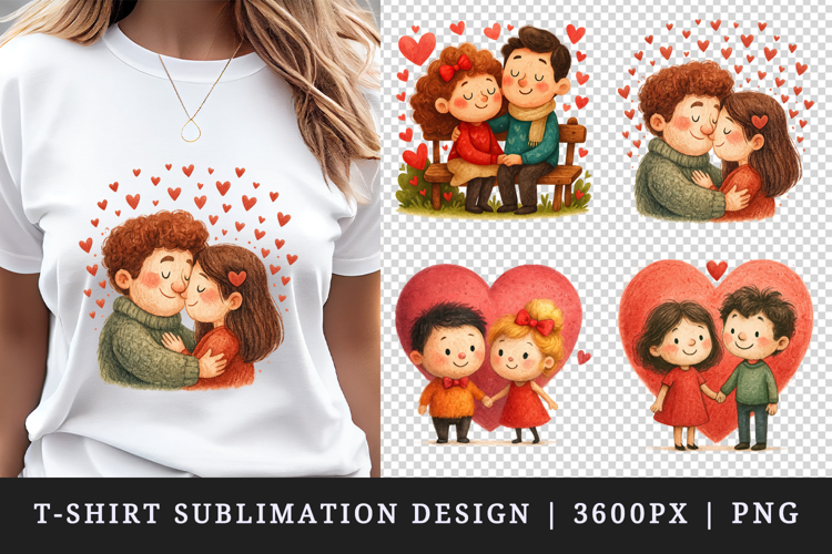 Valentine's Day t-shirt printable sublimation design png