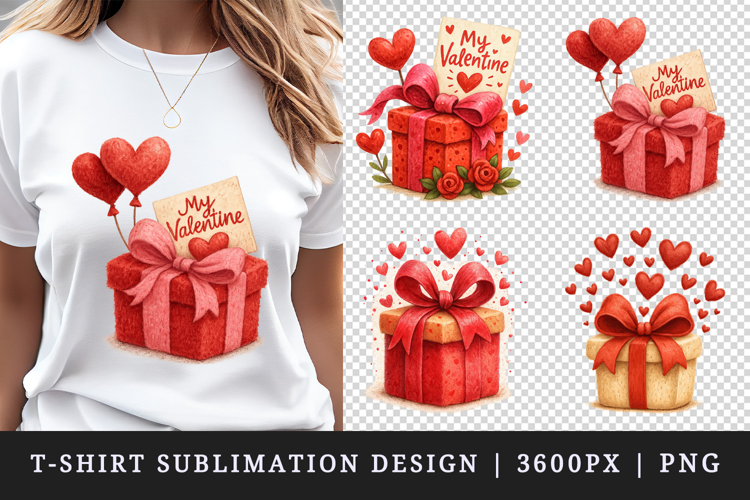Valentine's Day t-shirt printable sublimation design png