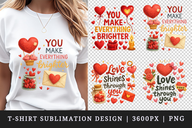 Valentines Day t-shirt printable sublimation design png