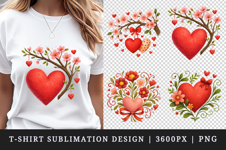 Valentine's Day t-shirt printable sublimation design png