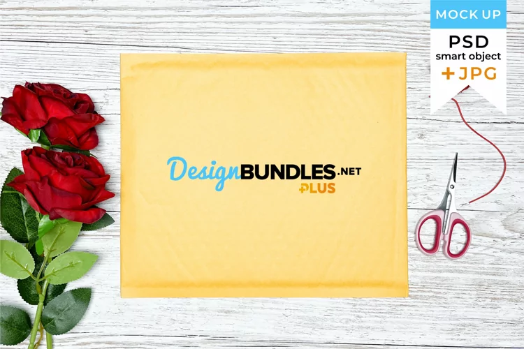 Valentine's Day Package mockup | Envelope mockup Valentine