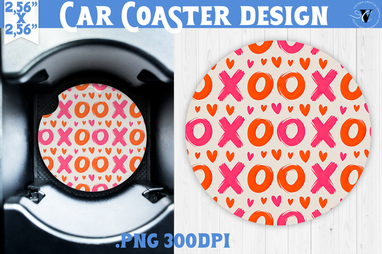Love Car coaster | Valentine pattern | Valentines day