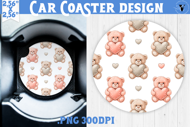 Love Car coaster | Valentine pattern | Valentines day