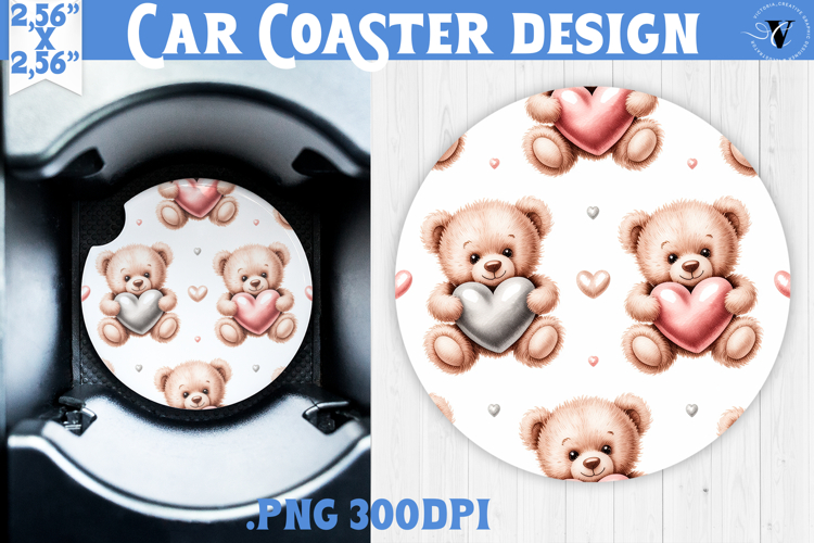 Love Car coaster | Valentine pattern | Valentines day