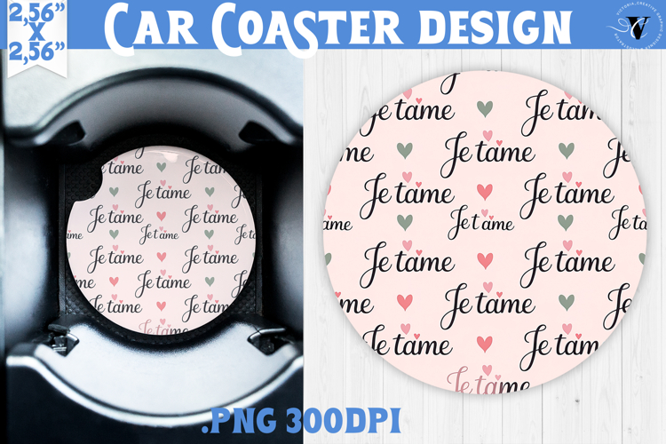 Love Car coaster | Valentine pattern | Valentines day