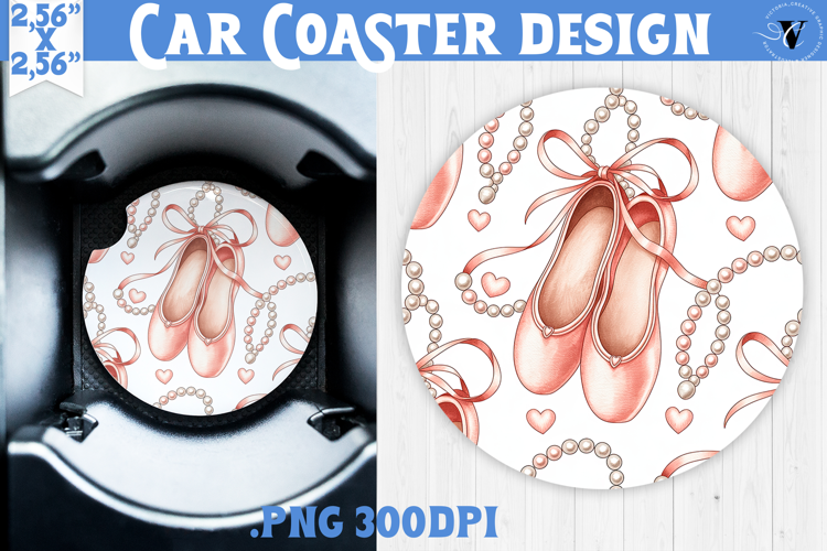 Love Car coaster | Valentine pattern | Valentine's day