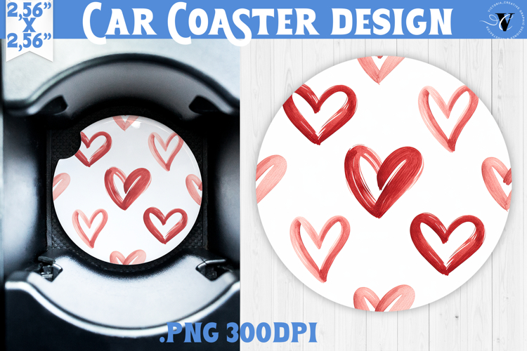 Love Car coaster | Valentine pattern | Valentines day