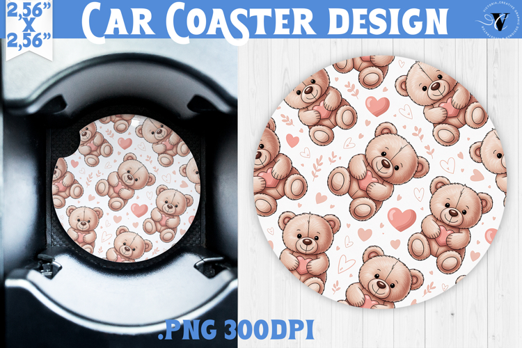 Love Car coaster | Valentine pattern | Valentines day