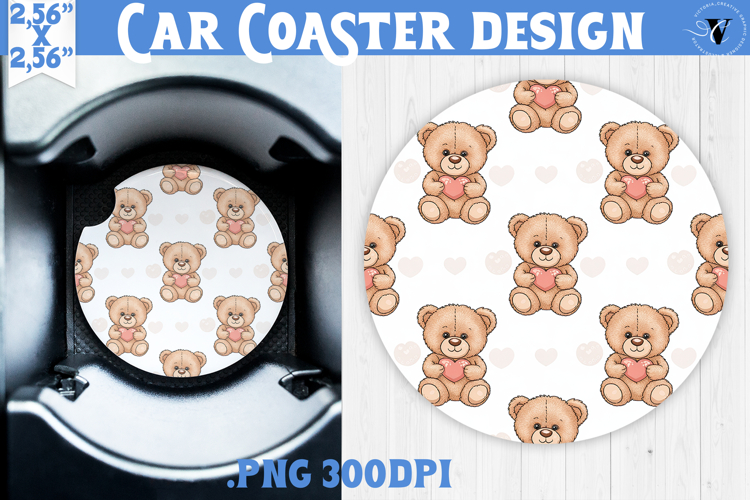 Love Car coaster | Valentine pattern | Valentines day