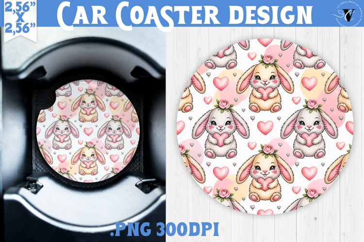 Love Car coaster | Valentine pattern | Valentine's day