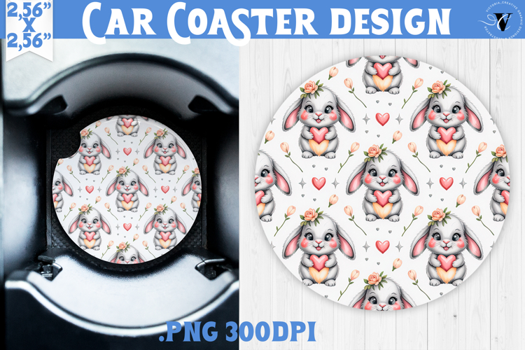 Love Car coaster | Valentine pattern | Valentines day