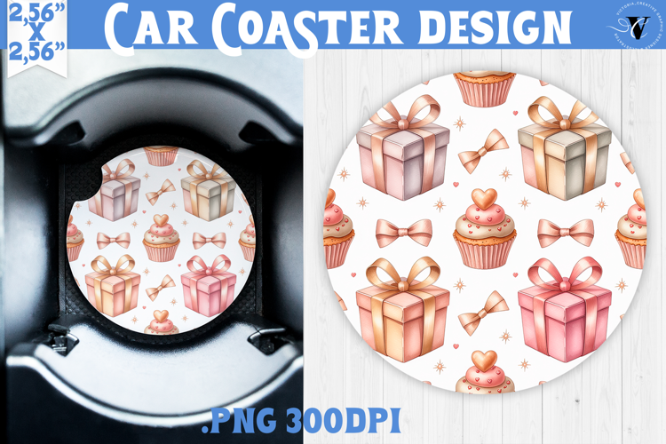 Love Car coaster | Valentine pattern | Valentine's day