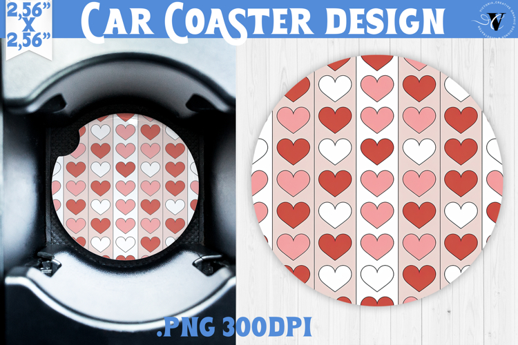 Love Car coaster | Valentine pattern | Valentines day