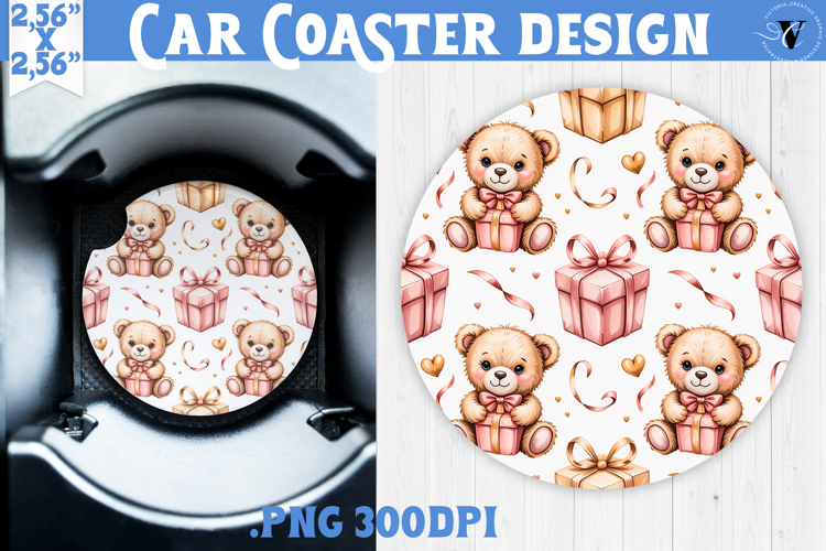 Love Car coaster | Valentine pattern | Valentine's day