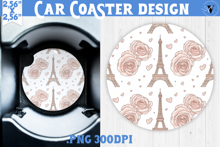 Love Car coaster | Valentine pattern | Valentines day