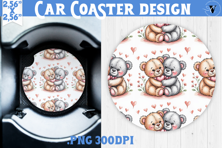 Love Car coaster | Valentine pattern | Valentines day