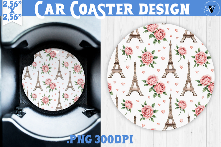 Love Car coaster | Valentine pattern | Valentines day