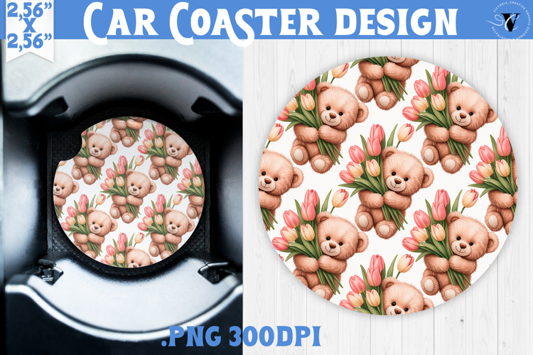 Love Car coaster | Valentine pattern | Valentines day