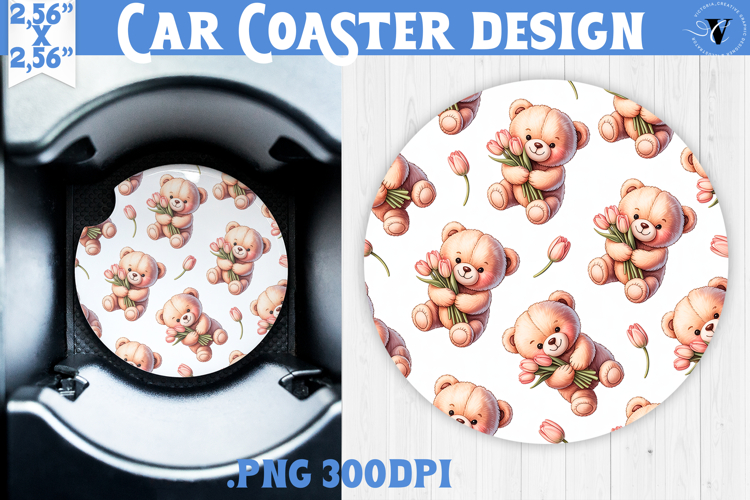 Love Car coaster | Valentine pattern | Valentines day