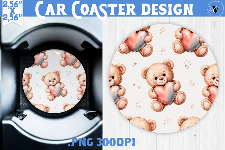 Love Car coaster | Valentine pattern | Valentines day