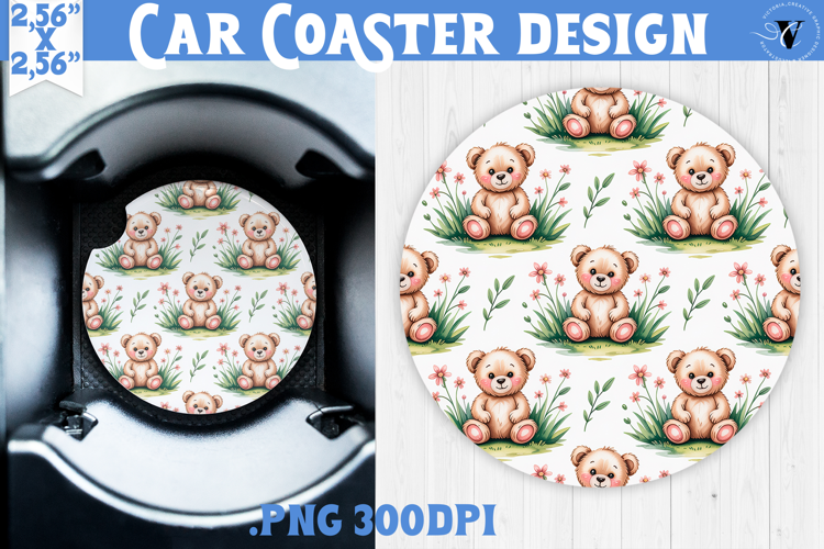 Love Car coaster | Valentine pattern | Valentine's day