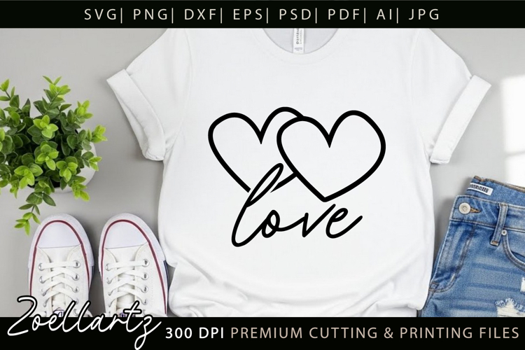Valentines Day SVG PNG EPS DXF Love Heart SVG for Cricut