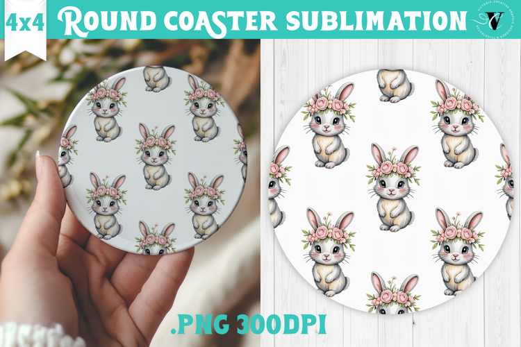 Round Coaster | Valentine pattern | Valentines day