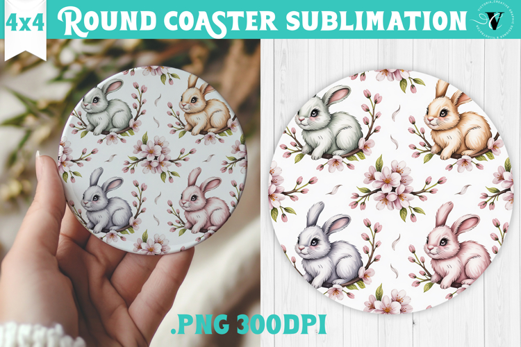 Round Coaster | Valentine pattern | Valentines day