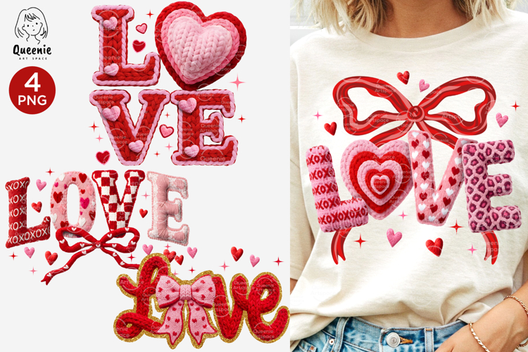 Latch Hook Yarn Love Valentines Crochet Coquette Heart Png