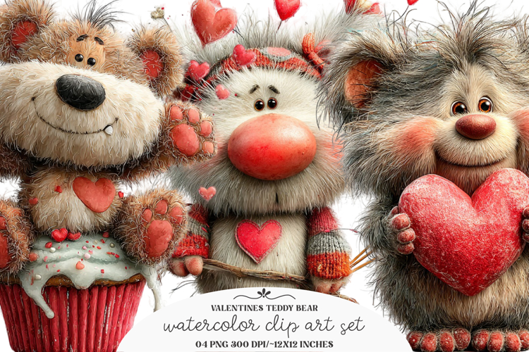 Valentines Teddy Bear Clipart