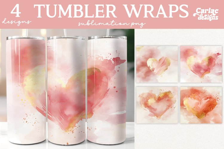 Valentines Tumbler Wrap Sublimation, Vintage Tumbler Designs
