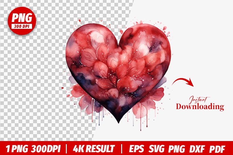 Transparent Heart Clipart Image 12