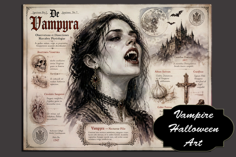Vampire - Gothic Halloween Printable