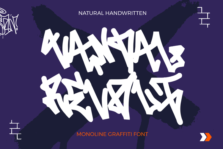 Vandal Revolt - Hand-Lettering Graffiti Font