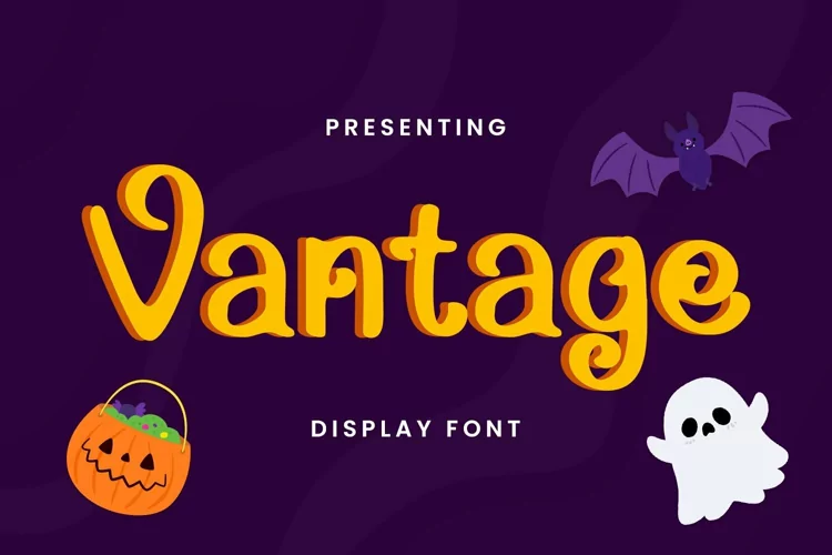 Web Font Vantage - Halloween Font