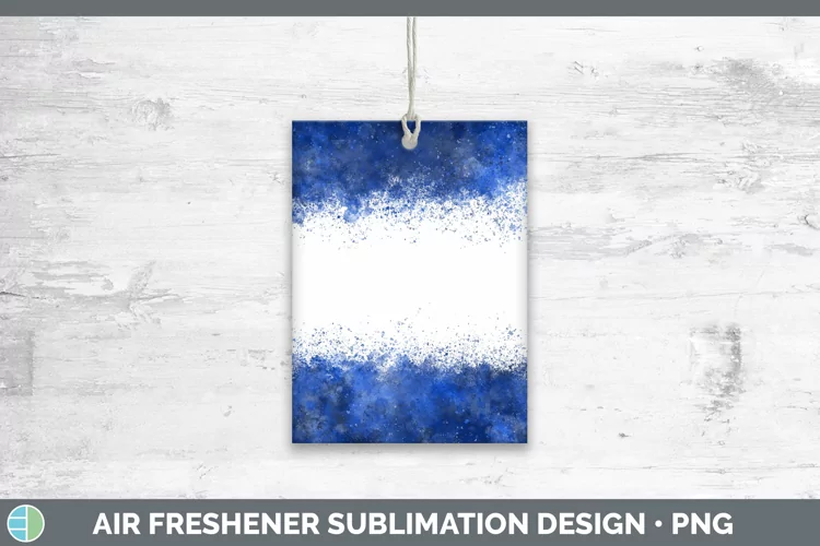 Color Splash Navy Air Freshener Sublimation Car
