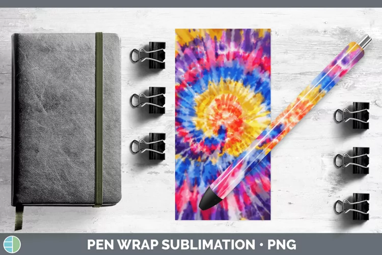 Tie-Dye Classic Pen Wrap Sublimation Epoxy Pen