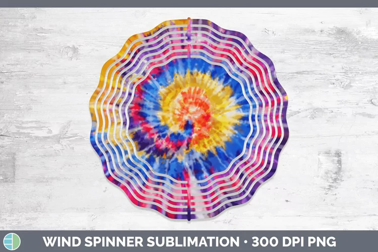 Tie-Dye Classic Wind Spinner Sublimation Spinne