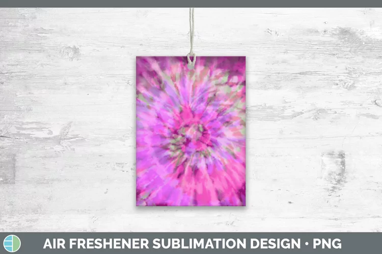 Tie-Dye Pink Air Freshener Sublimation Car Fres