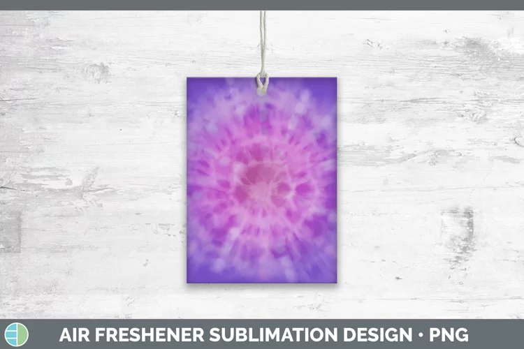 Tie-Dye Purple Air Freshener Sublimation Car Fr
