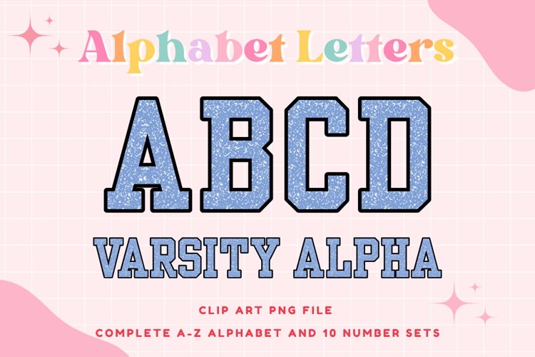 Composition Notebook Alphabet Back To School Varsity Letters