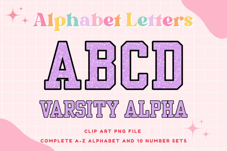 Composition Notebook Alphabet Back To School Varsity Letters